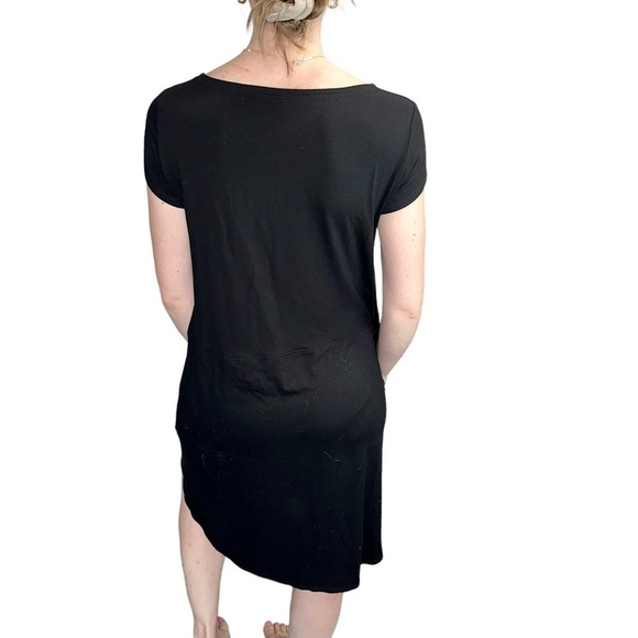 Eileen Fisher Black T Shirt Dress - Picture 2 of 7